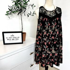 ANTHROPOLOGIE RO&DE Mini Floral Lace Dress Size Large